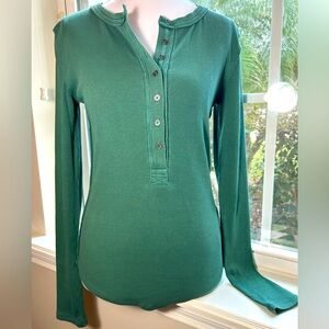NWT🌷Free People Henley Long Sleeve Top